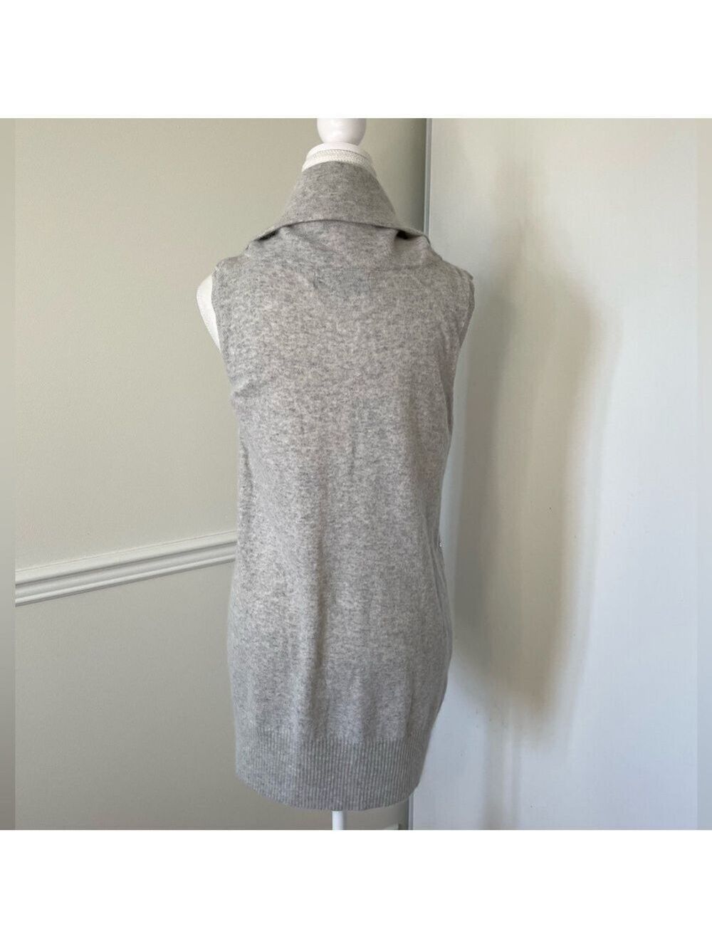 Zara Angora Blend Sequin Cowl Sleeveless Sweater M - Picture 3 of 8